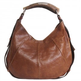 "Mombasa" YVES SAINT LAURENT aged leather Tan bag