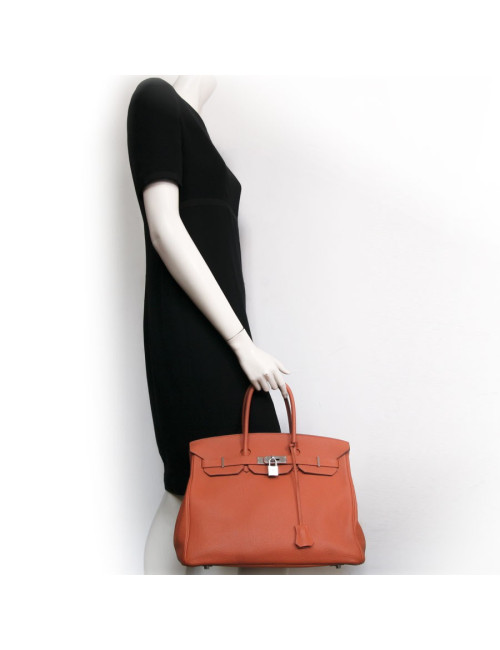 Sac Birkin 35 HERMES togo orange