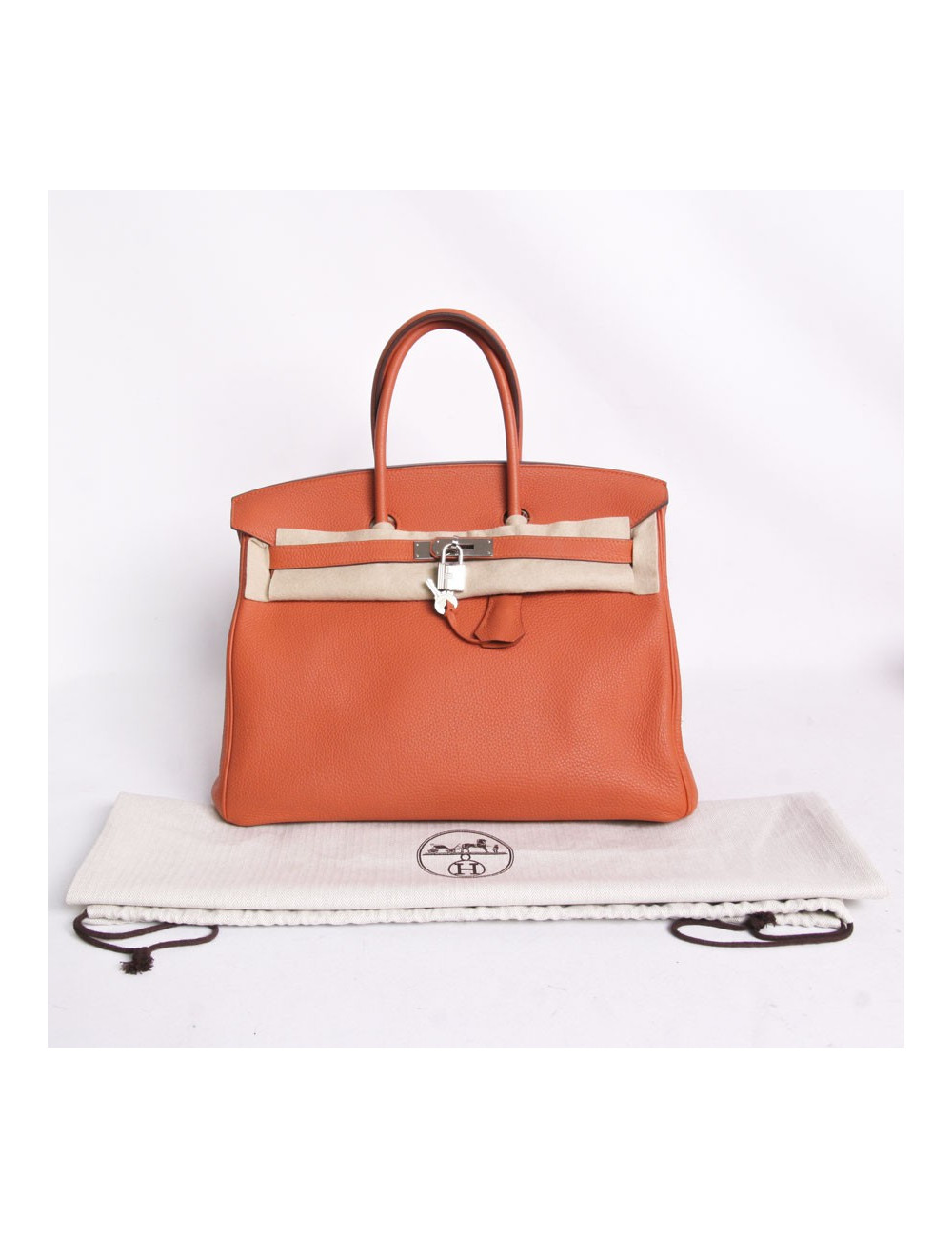 Sac Birkin 35 HERMES togo orange