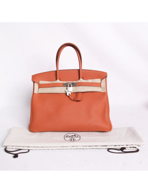 Sac Birkin 35 HERMES togo orange