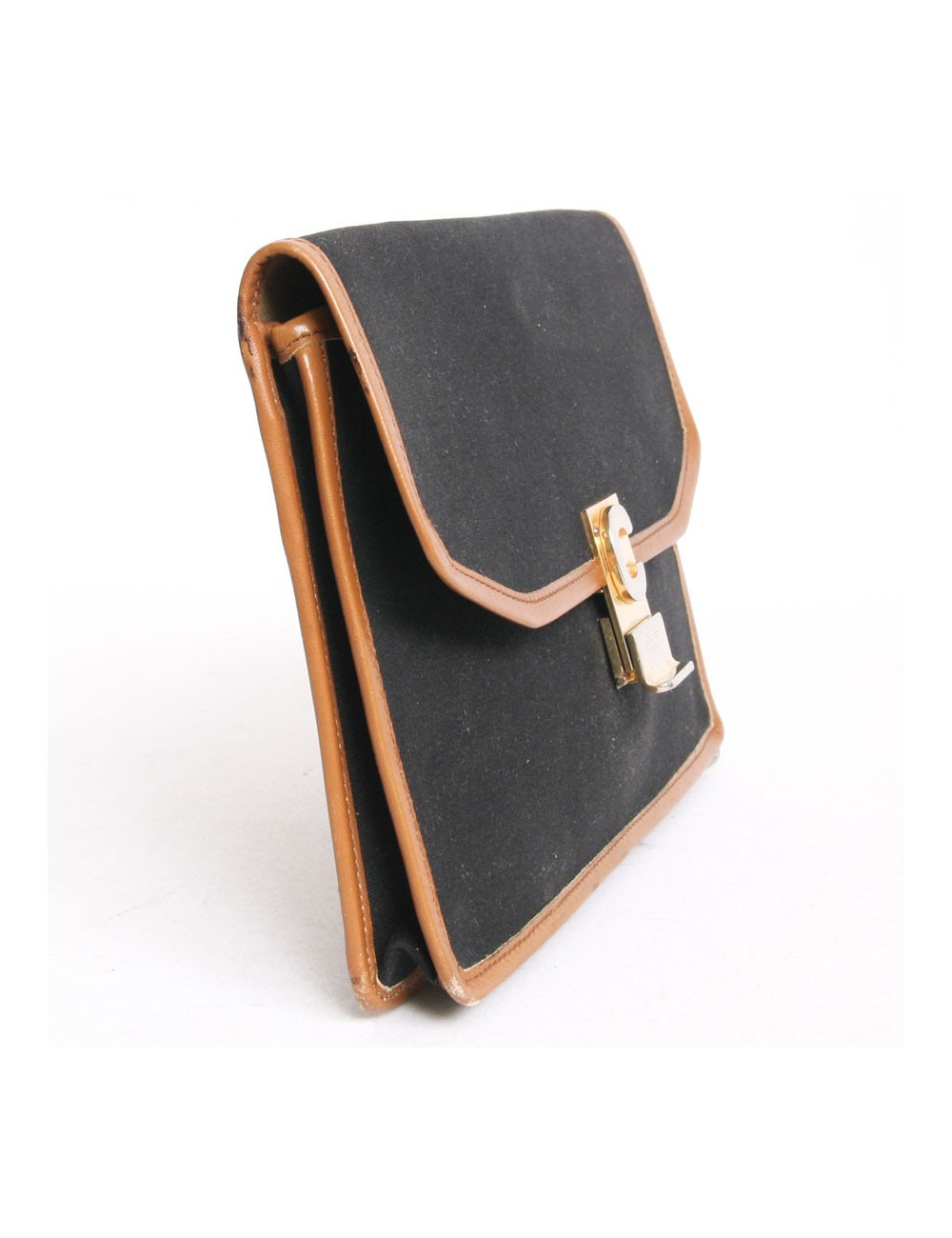 Pochette CELINE vintage en toile noire