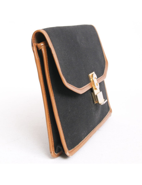 Pochette CELINE vintage en toile noire