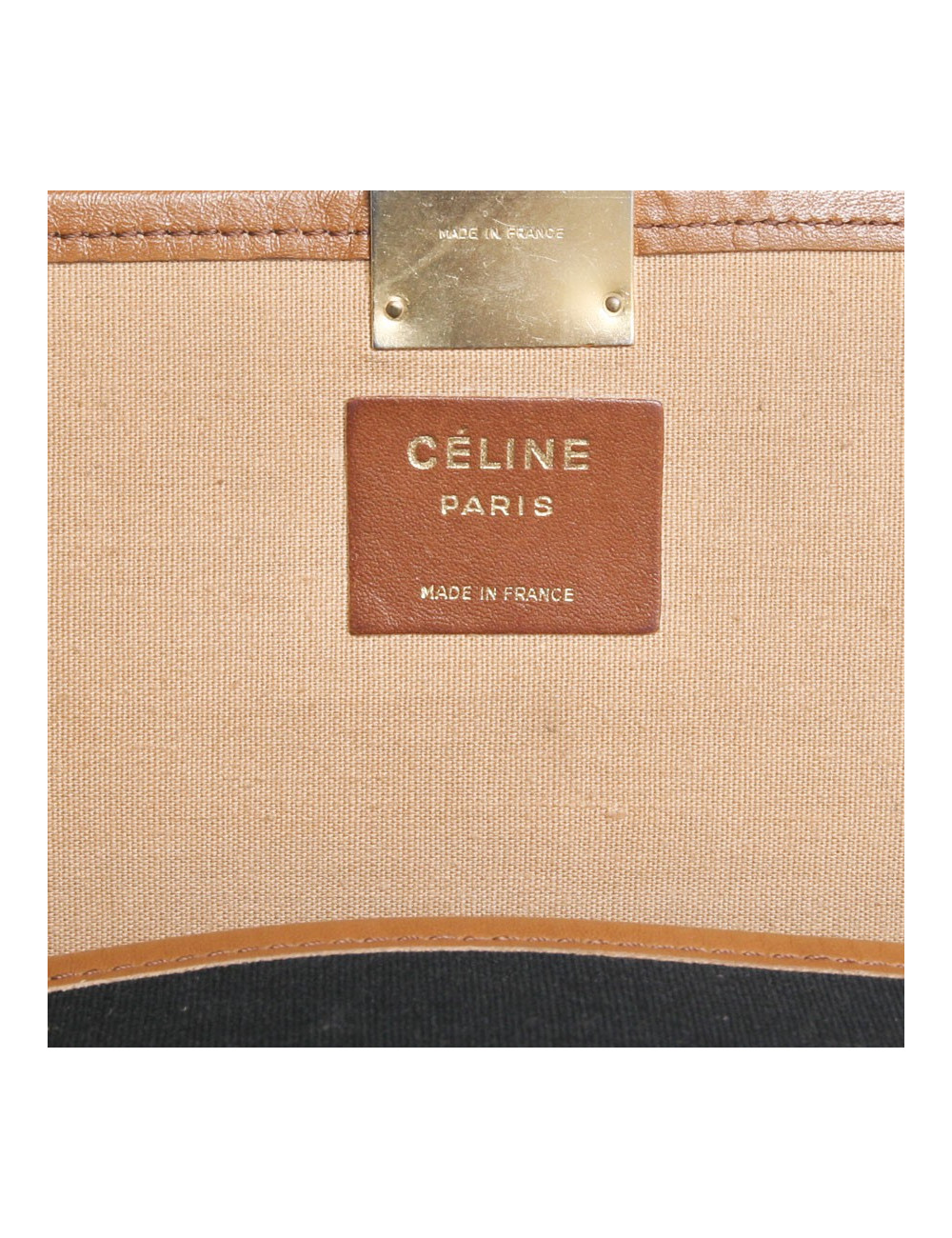 Pochette CELINE vintage en toile noire