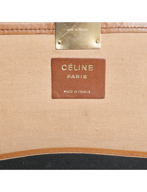 Pochette CELINE vintage en toile noire