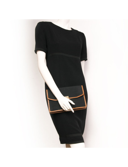 Pochette CELINE vintage en toile noire