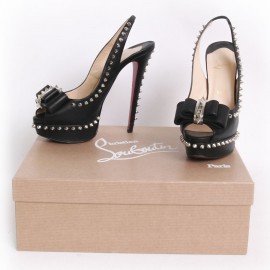 High Sandals LOUBOUTIN t 37.5 with platform and nails