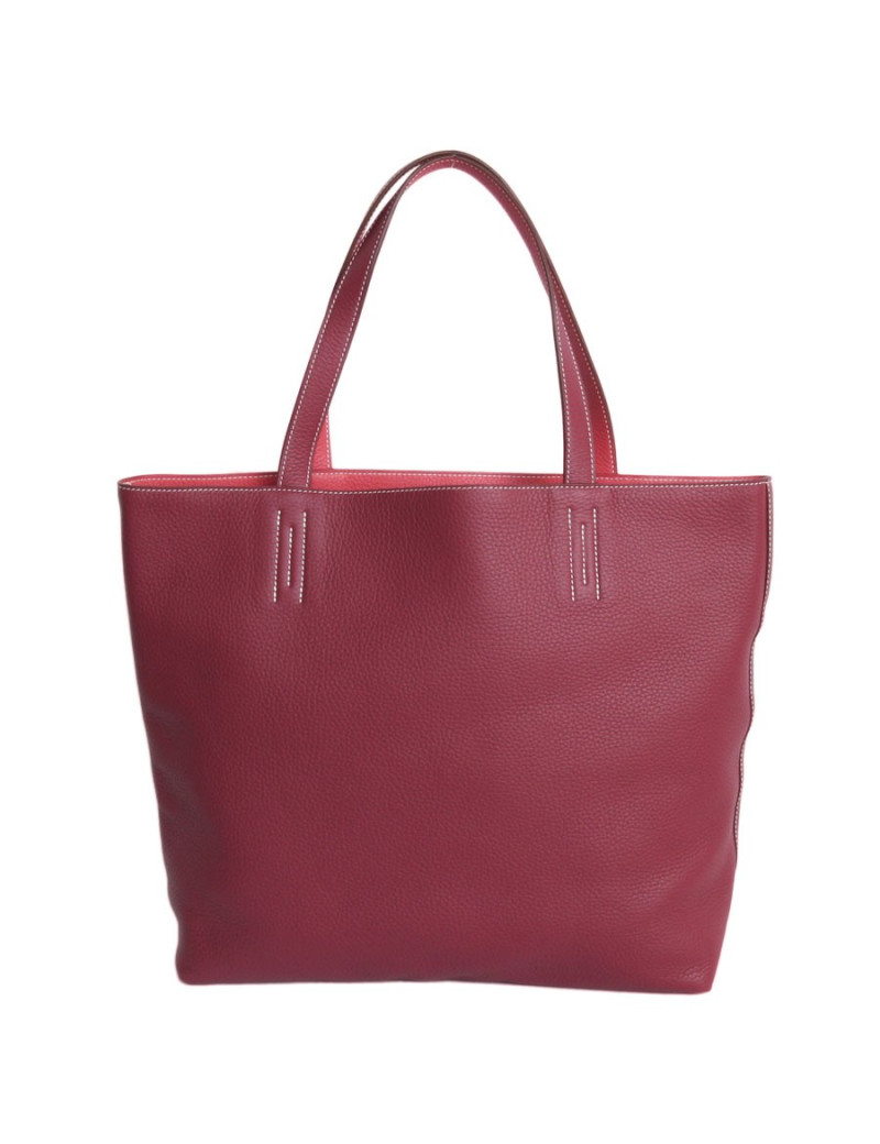 Sac HERMES "double sens" bicolore