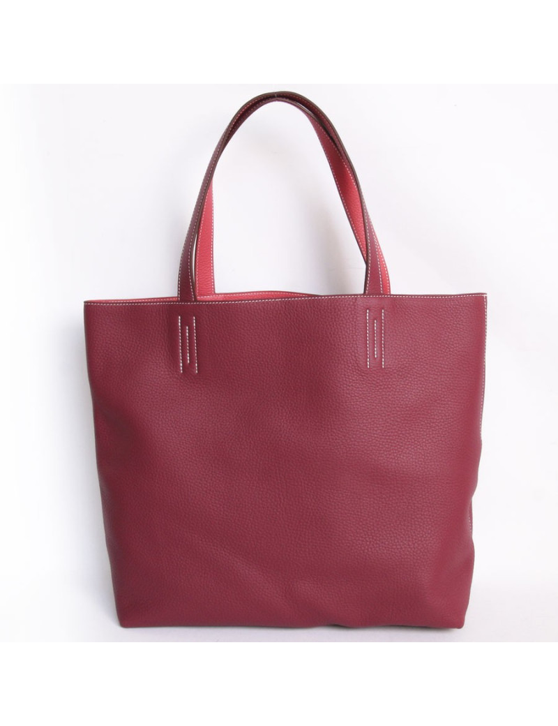 Sac HERMES "double sens" bicolore