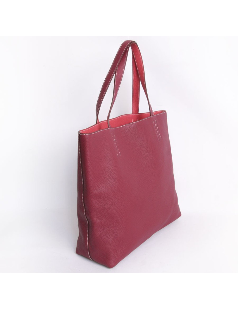 Sac HERMES "double sens" bicolore