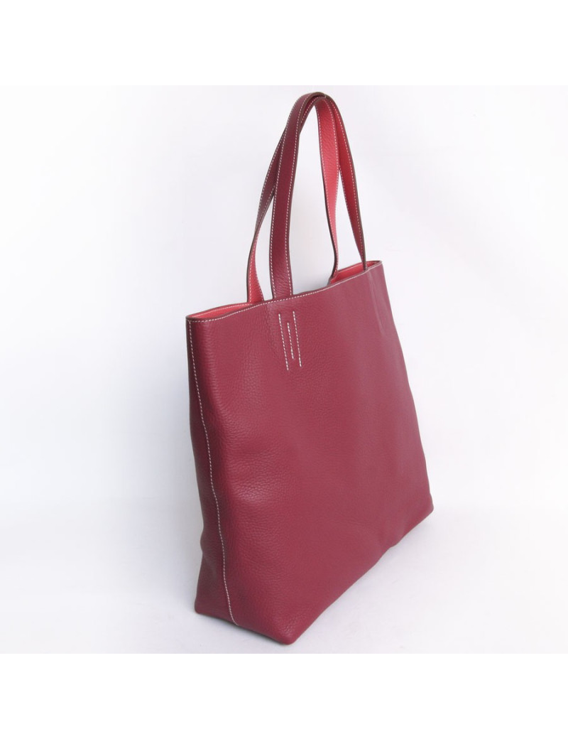 Sac HERMES "double sens" bicolore