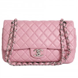 Bag CHANEL Timeless smooth lambskin pink