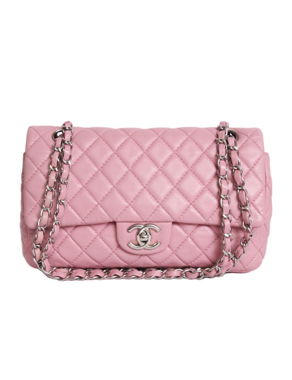 Sac Timeless CHANEL  cuir d'agneau lisse rose