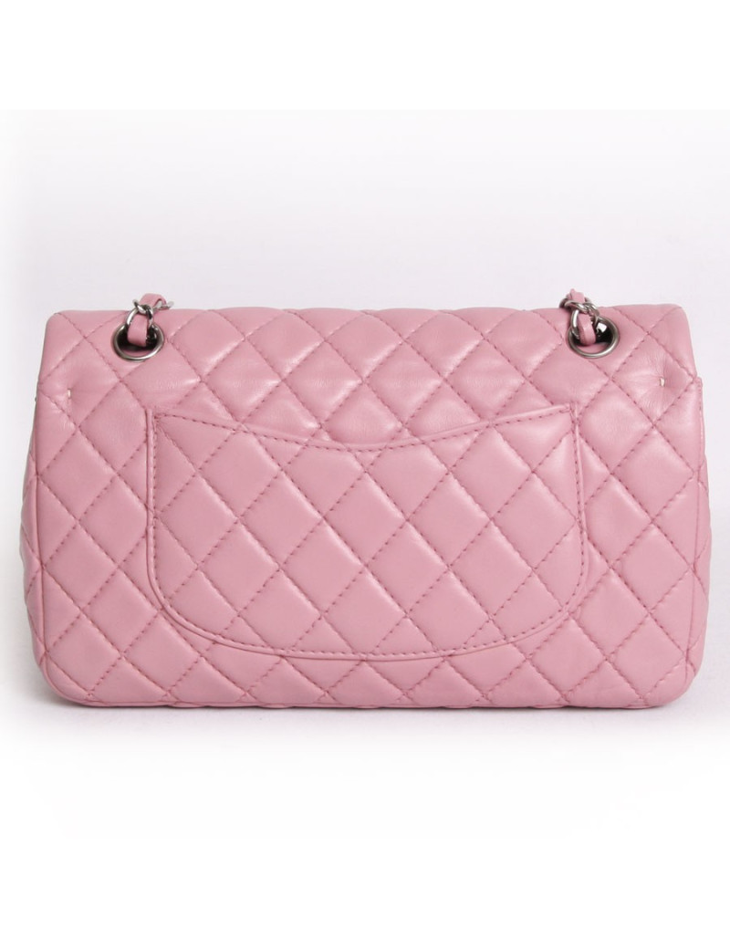 Sac Timeless CHANEL  cuir d'agneau lisse rose