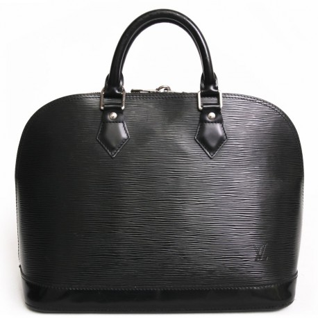 LOUIS VUITTON bag Alma black epi leather - VALOIS VINTAGE PARIS