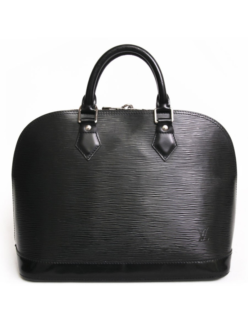 Sac LOUIS VUITTON "Alma" en cuir épi noir TM