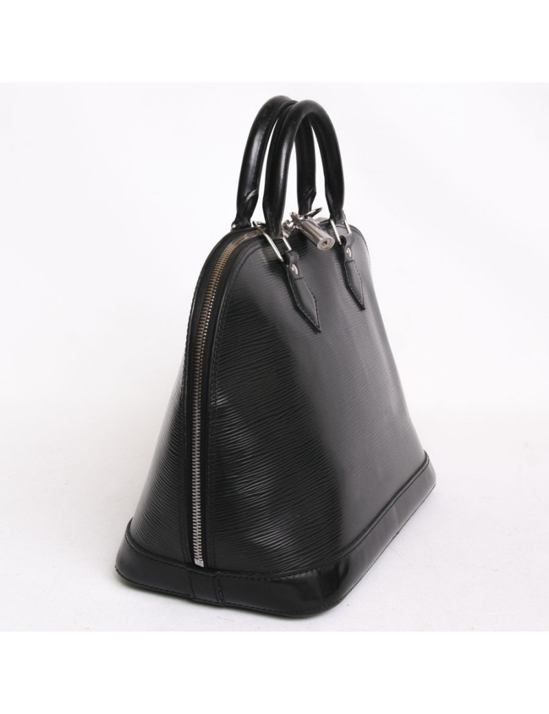 Sac LOUIS VUITTON "Alma" en cuir épi noir TM