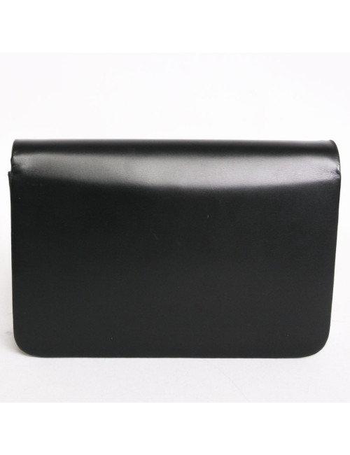 Sac DIOR du soir en cuir box noir vintage