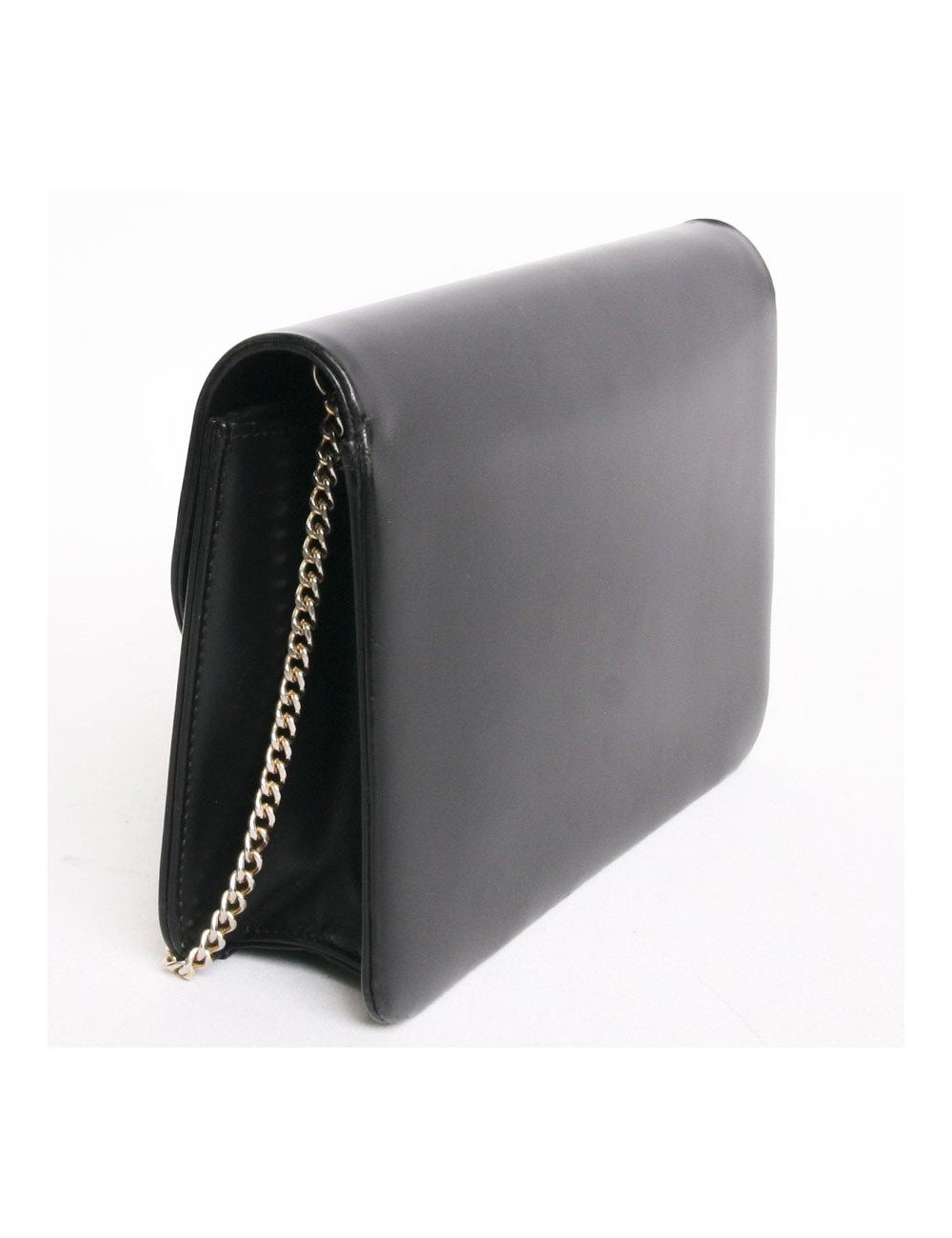 Sac DIOR du soir en cuir box noir vintage