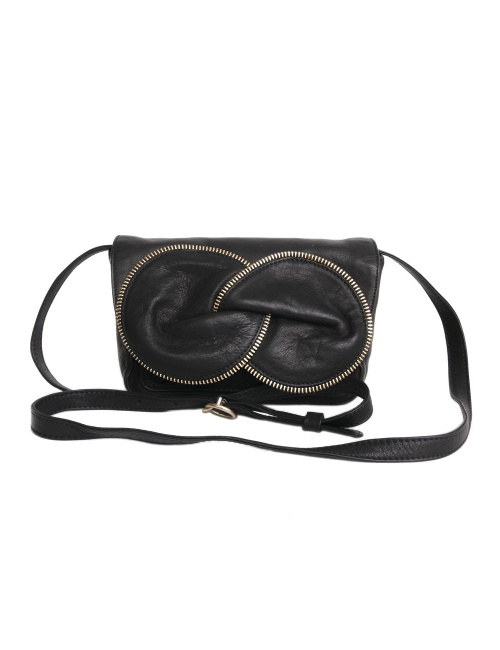 Sac pochette See by CHLOE cuir noir