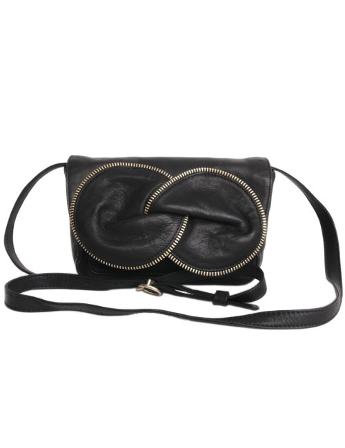 Sac pochette See by CHLOE cuir noir