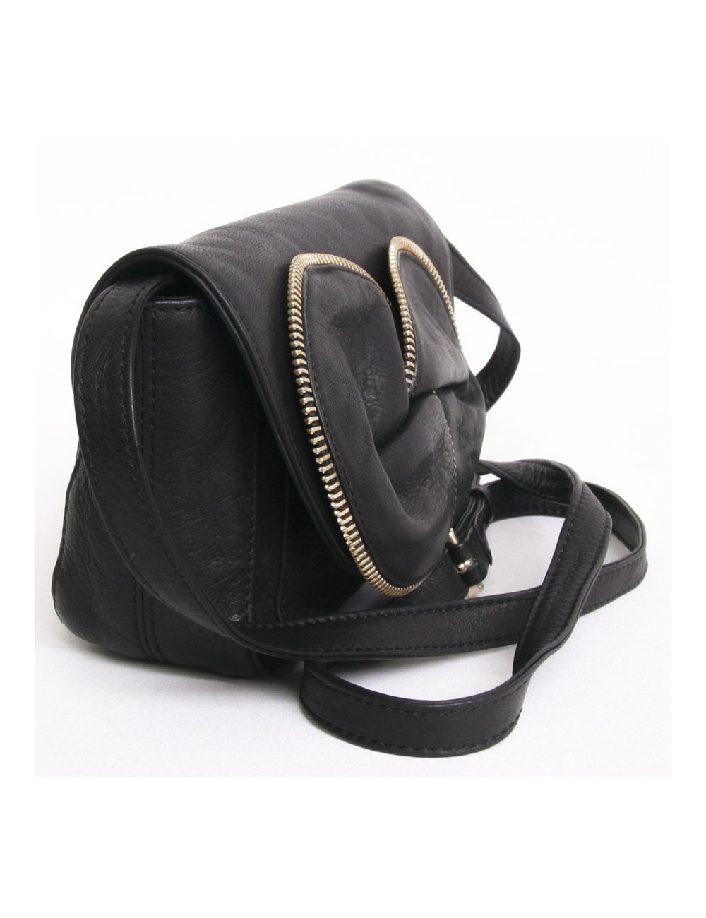 Sac pochette See by CHLOE cuir noir