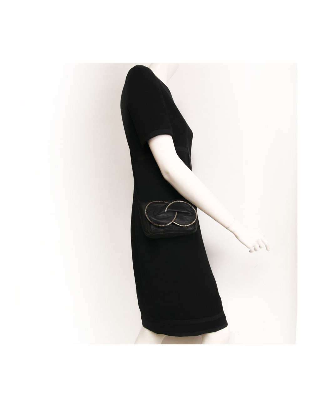 Sac pochette See by CHLOE cuir noir