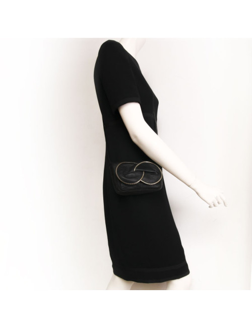 Sac pochette See by CHLOE cuir noir