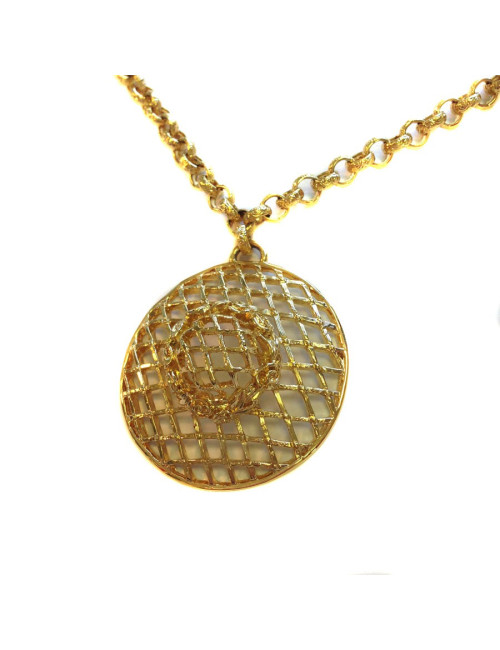 Collier en métal doré autres marques