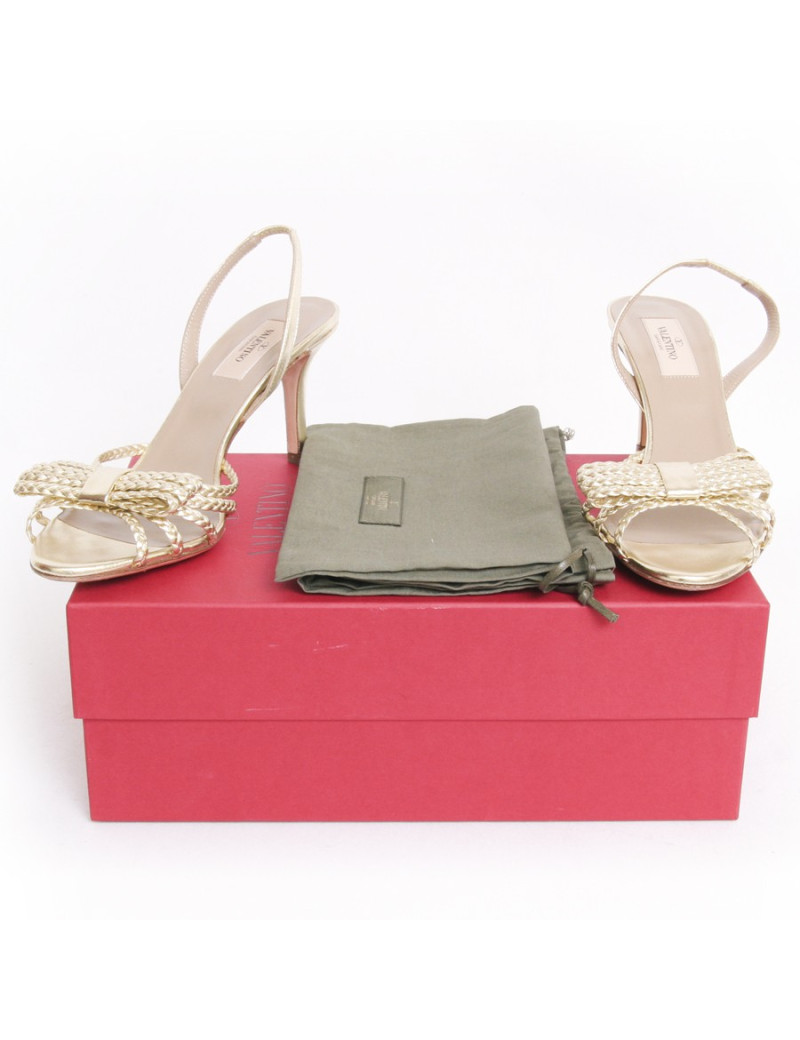 Sandales VALENTINO  T 38.5 dorées