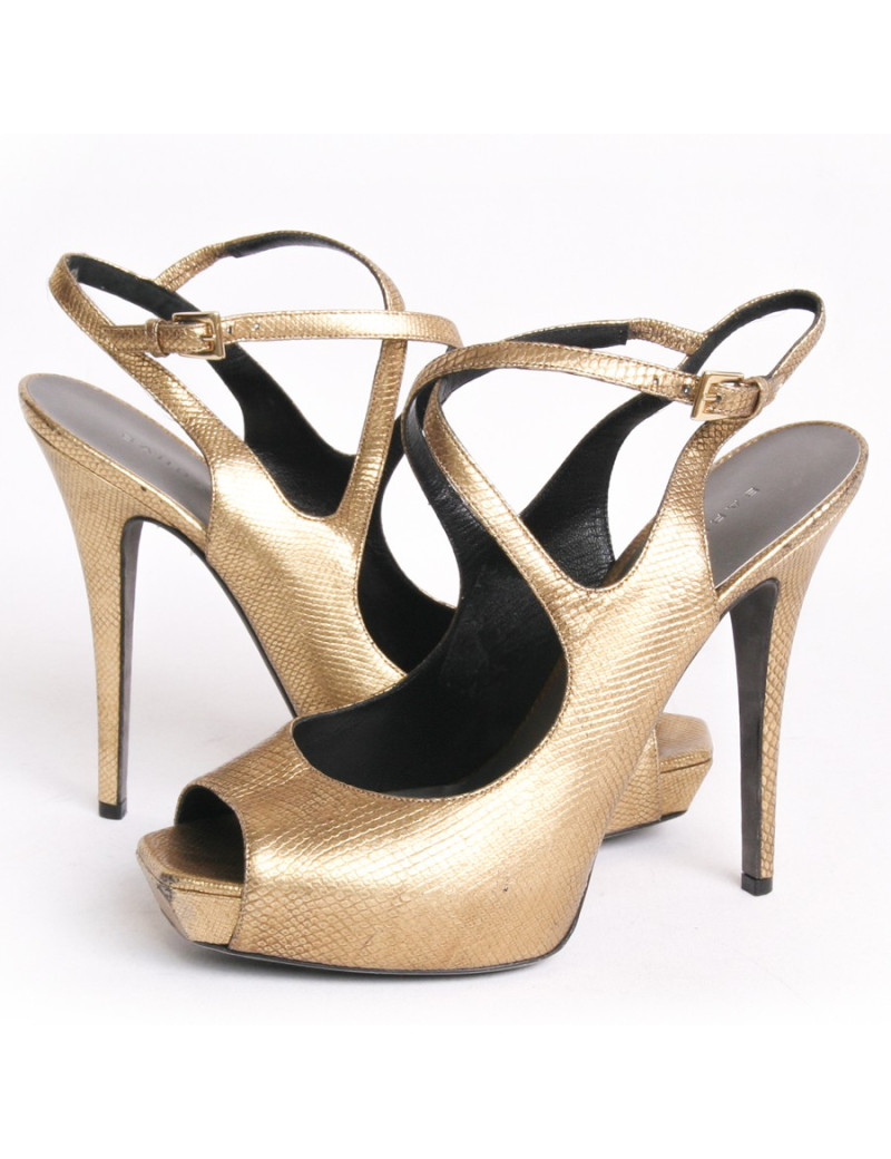 Sandales hautes BARBARA BUI t 39 dorées