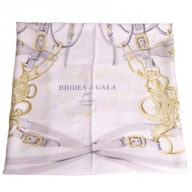 Great "Brides de Gala" Vintage silk HERMES scarf
