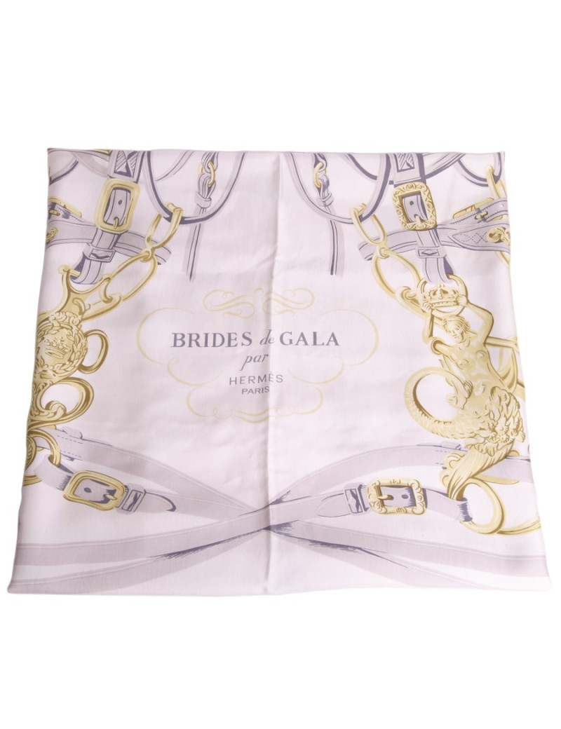 Grand Foulard HERMES "Brides de Gala" soie