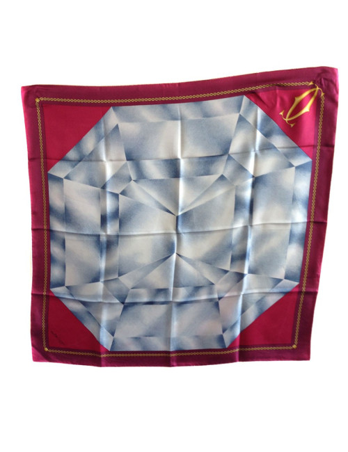 Carré de soie MUST de CARTIER bordeaux