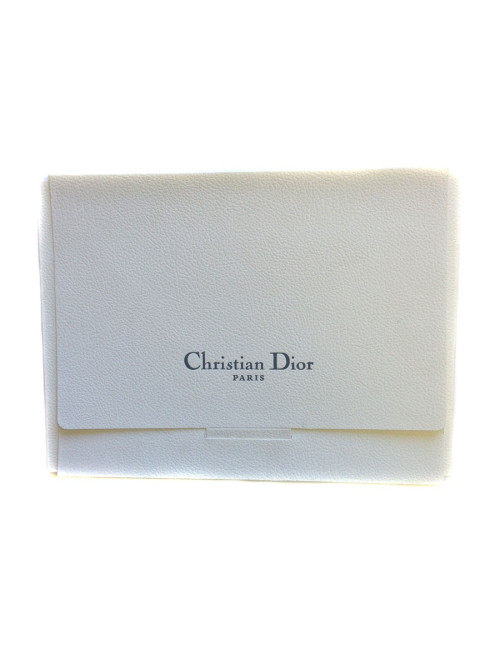 Echarpe DIOR gris anthracite à bord frangé en laine et soie