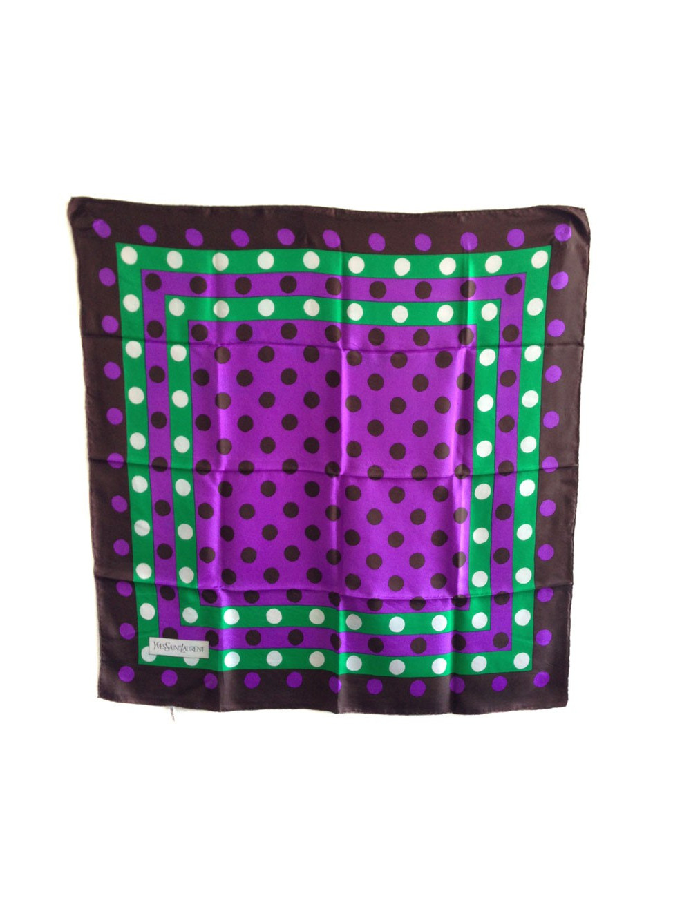 Carré de soie YVES SAINT LAURENT vintage