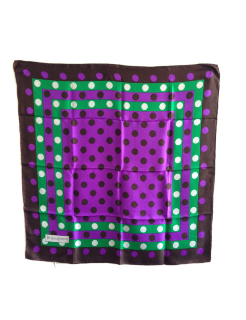 Carré de soie YVES SAINT LAURENT vintage