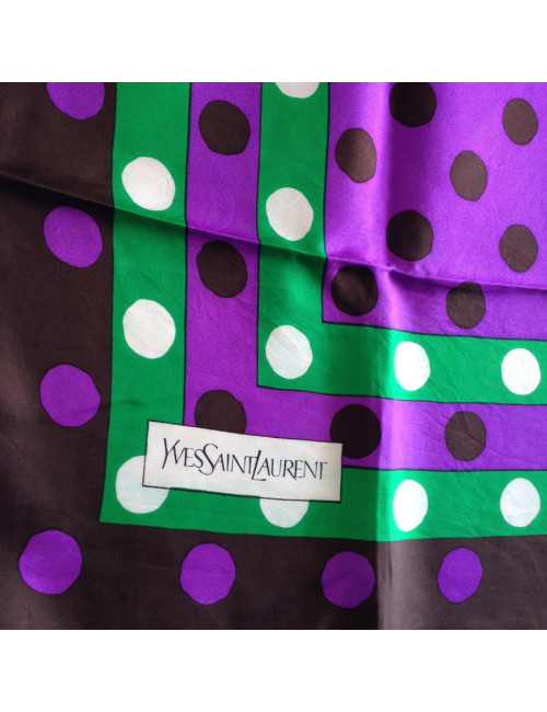 Carré de soie YVES SAINT LAURENT vintage