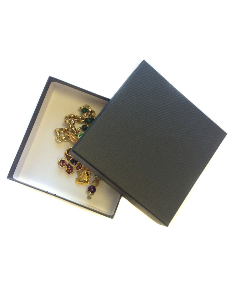 Collier haute couture CHRISTIAN LACROIX fleurs multicolore 