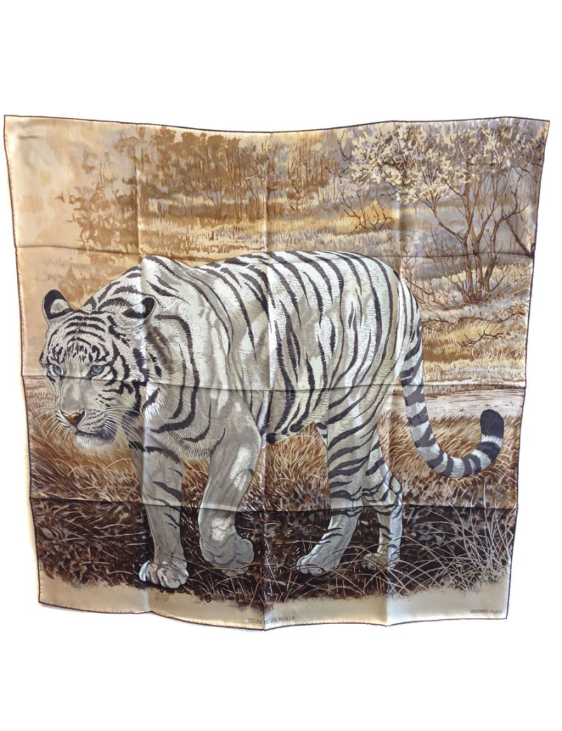 Carré "tigre du Bengale" HERMES 90 x 90