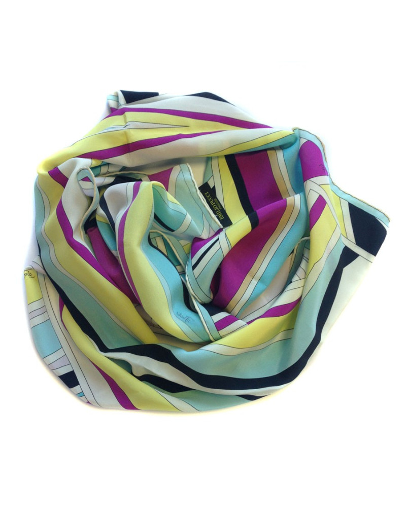 Foulard en soie EMILIO PUCCI tons pastels