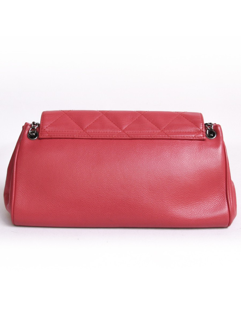 Sac accordéon CHANEL rouge vermillon