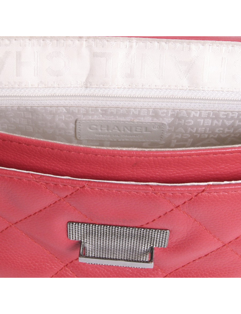 Sac accordéon CHANEL rouge vermillon