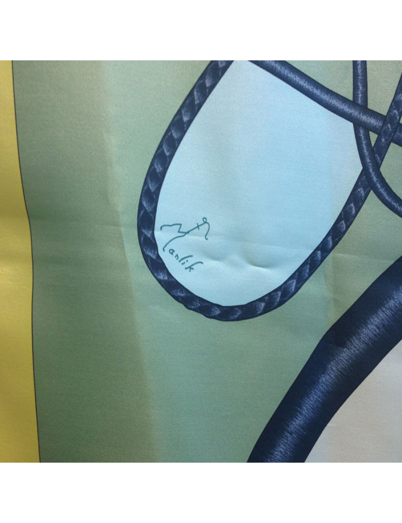 Châle "Coup de fouet" HERMES en soie