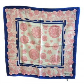 LANVIN silk pink and blue scarf