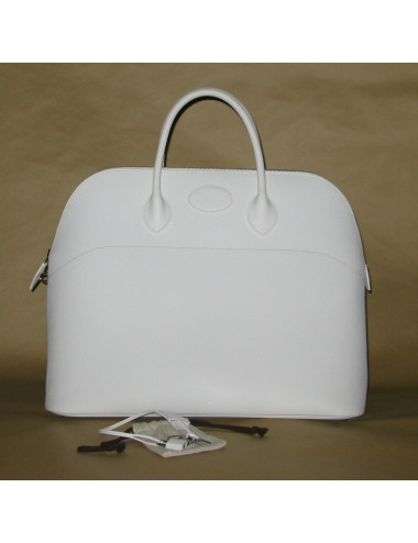 Big bag white epsom leather HERMES bolide 2