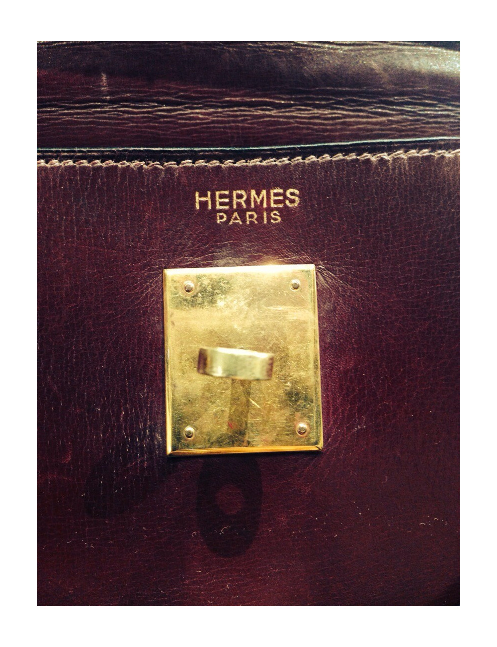 Sac Kelly 35 HERMES bordeaux