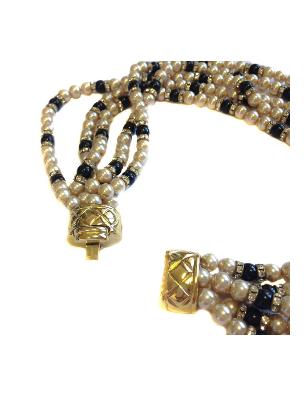 Collier ras du cou VOGUE BIJOUX multi rangs de perles