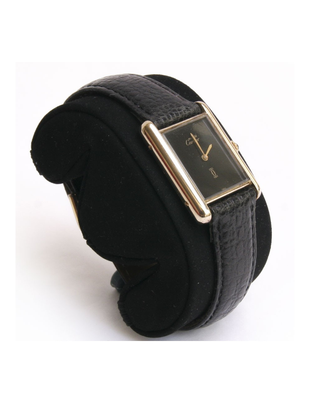 Montre "Tank française"CARTIER plaqué or 