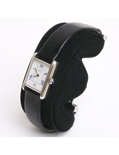 Montre "tank française" CARTIER argent boucle déployante