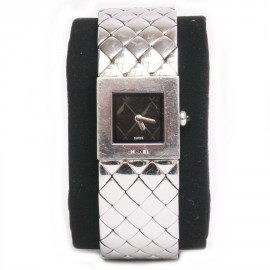  Chanel watch quilted steel